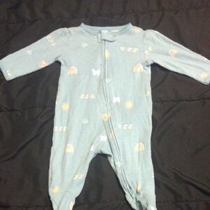 Carter's Blue Footies One Piece with Celestial Pattern​​